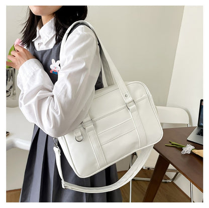 Japanese Style JK Bag Women High School Student Uniform Bag PU Leather Shoulder Bag Women Simple Handbags Crossbody Bags Itabag