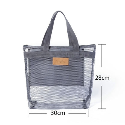 Mesh Beach Bag Large Handbag Tote Carry Net Bags for Summer Travel