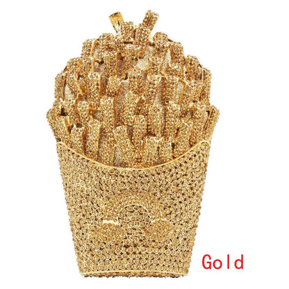 Chips Diamond Women Clutches Bags Lady Evening Clutch Bags Dinner Purse Party Handbag Crystal Evening Pink Yellow Bag SC798