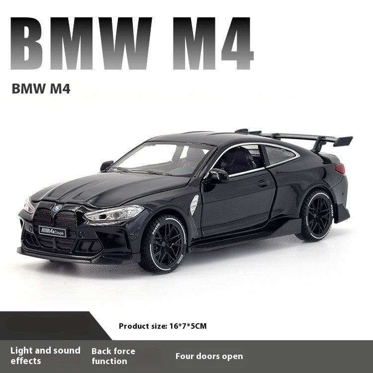 1/32 BMW M4 Coupé Carro Esportivo Liga Diecast Modelo Coleção Miniatura Enfeites de Mesa Miniauto Mini GT Presente de Feriado Menino