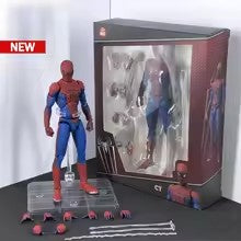 Boneco de Ação Ct Toys Homem-Aranha Mafex 001 Peter Parker Andrew Garfield - The Amazing Spider-Man Shf Anime Modelo de Brinquedo Colecionável
