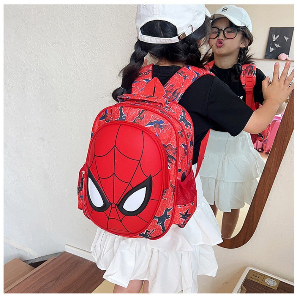 Mochila Infantil Escolar Homem-Aranha da Marvel, Bonita, Leve, Ergonômica, para Meninos e Meninas do Jardim de Infância