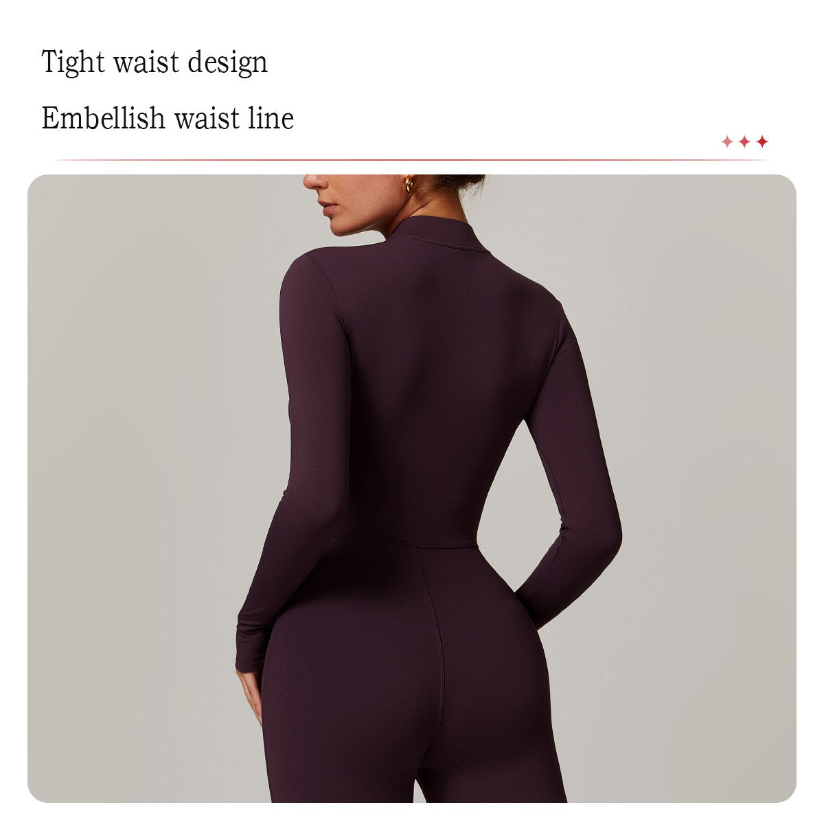 Women's Long Sleeved One-piece Sportswear Zipper Yoga Rompers Gym Jumpsuits Workout High-intensity Skin-tight Fitness Garment
