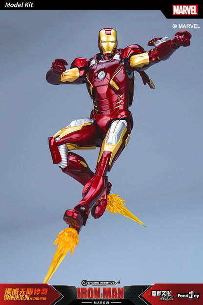 Fondjoy The Avengers Iron Man MK6 Joints Moveable Action Figures Toy 15cm ABS Material Model Toy Boy Birthday Gifts Hoilday Gift