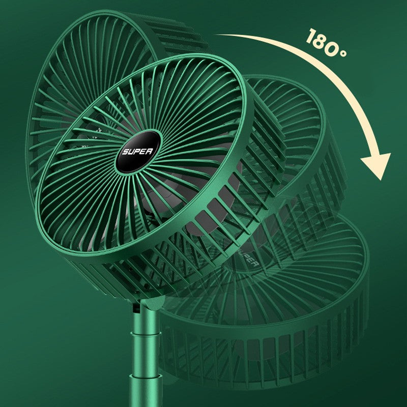Retractable Fan USB Charging Folding Portable Mini Desktop Electric Fan Dormitory Outdoor Cooling Appliances Adjustable Home Fan