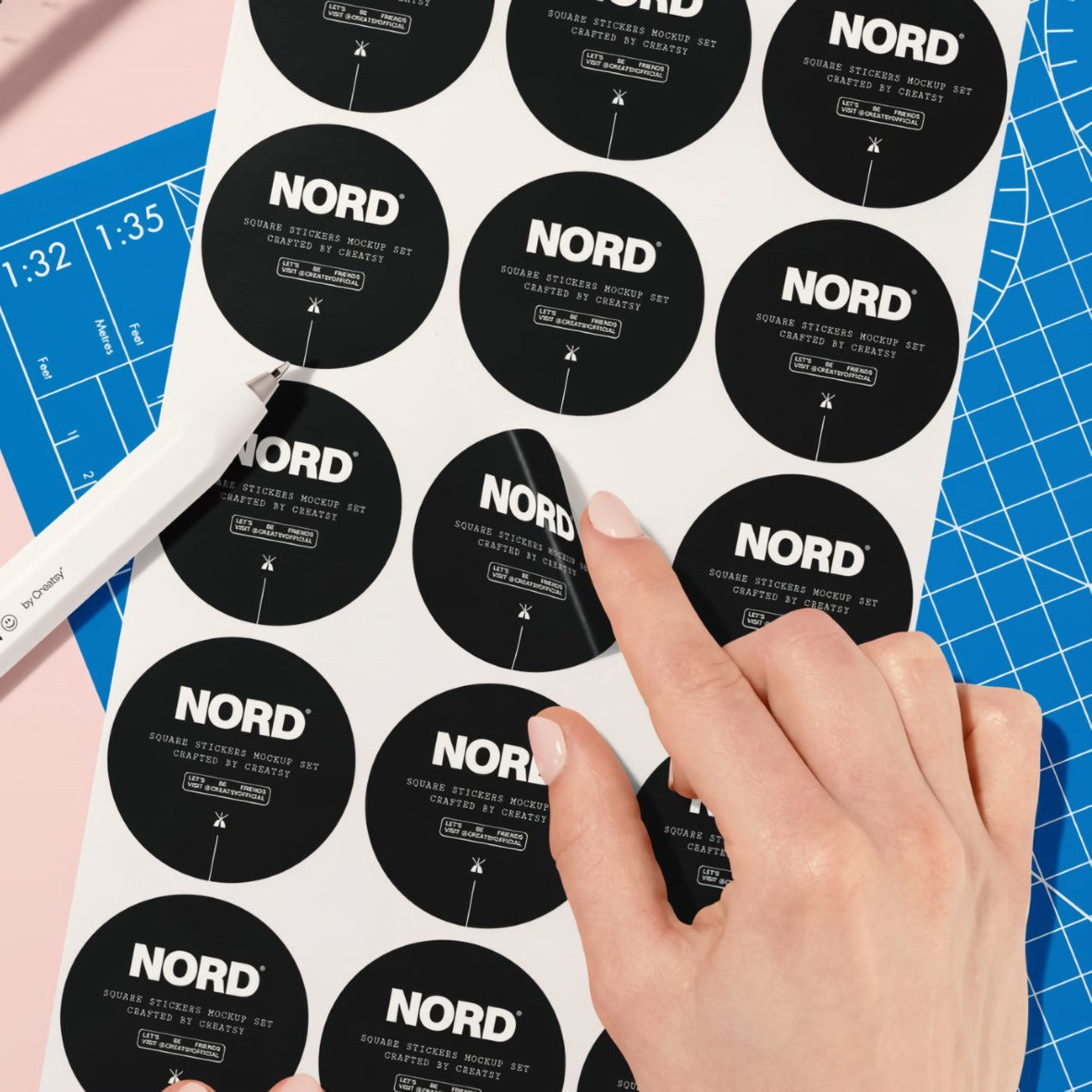 500PCS Custom Stickers Customized Logo Labels Wedding Birthday Baptism Packaging Print Your Own Sticker Personalized Stickers