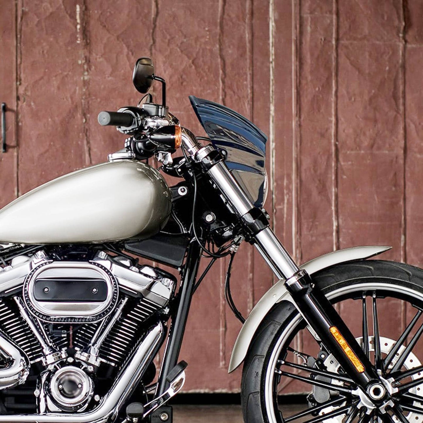 Capa Carenagem Farol Dianteiro Brilho Preto/Preto Fosco Para Harley Softail Breakout FXBRS FXBR Modelos 2018-2022 2023