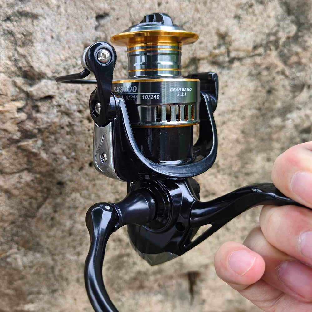 Molinete Profissional Ultraleve 1000~7000 Relação de Recolhimento 5.2:1 Carretel de Metal CNC Molinete de Pesca para Água Doce e Salgada