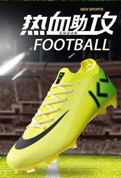 New Men Women Football Field Boots Studded Comfortable Unisex Soccer Shoes Cleats Ultralight Professional Sneakers Comfortable