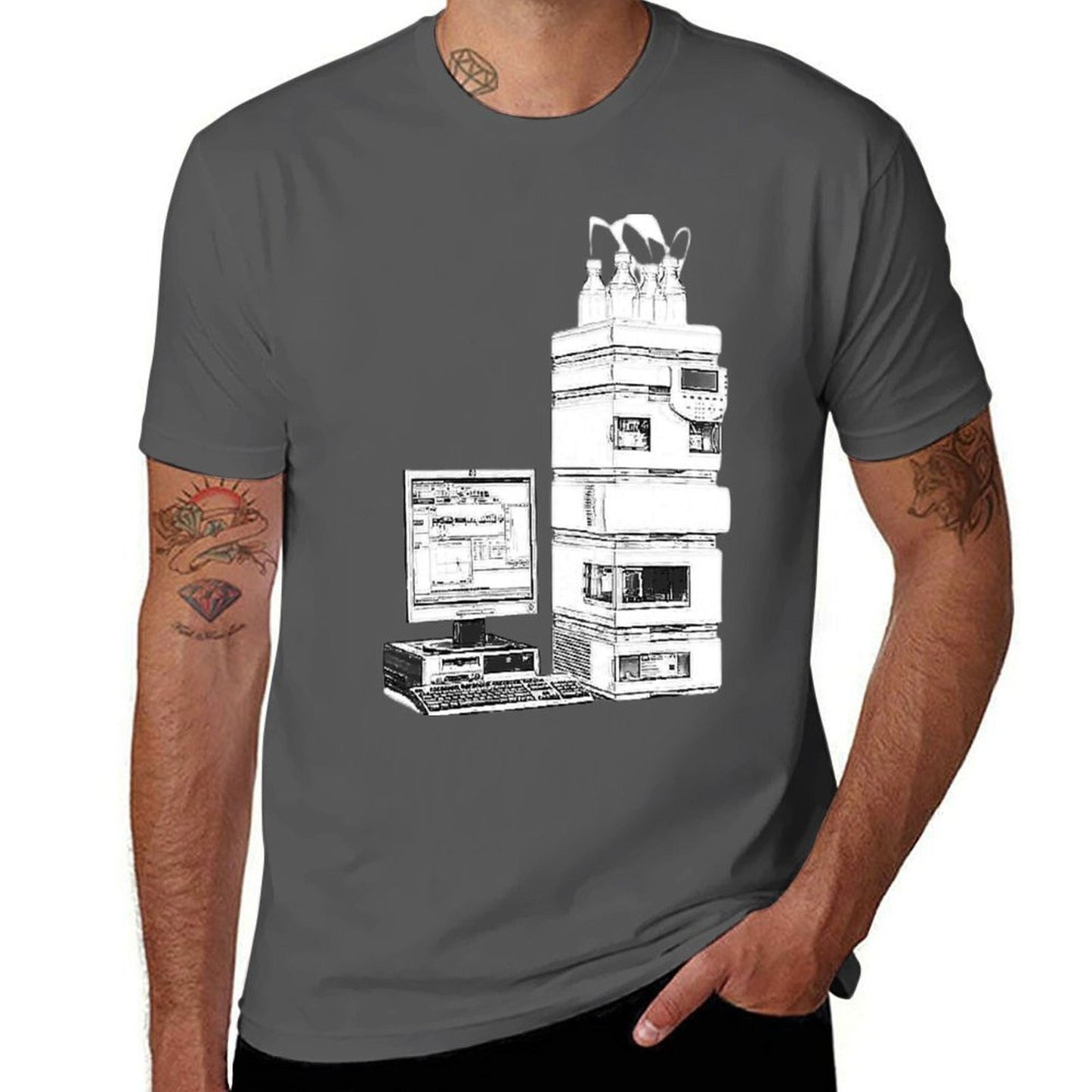 HPLC T-Shirt cotton t shirts high quality black cotton t-shirt plain for man package T-Shirt