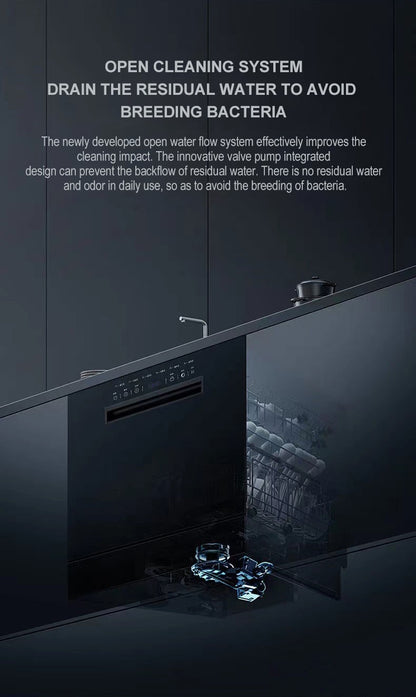 12 Sets of Built-in Dishwashers Large Capacity Stainless Steel Intelligent Automatic Disinfection Drying Drawer Dish Washer OEM