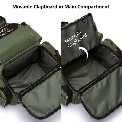 Bassdash Fishing Bag Tackle Backpack Leve Tático Caixa de Pesca Multifuncional
