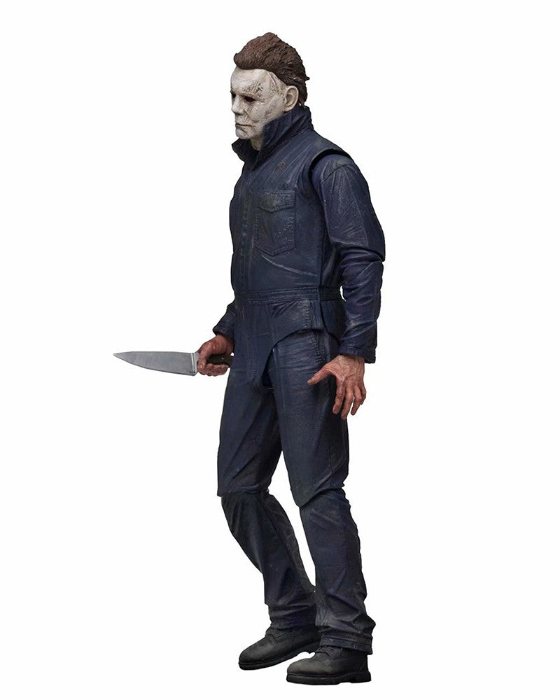 Original NECA Michael Myers Figure Ultimate Jason Voorhees Action Figure With LED Toys Christmas Halloween Horror Gift