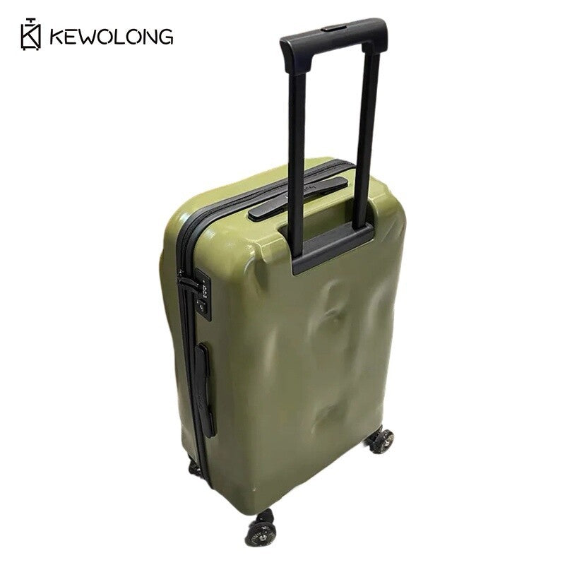 Crash luggage Italy Design Broken Zipper Suitcase With TSA Lock Zshow Brand Vintage Grunge Luggage