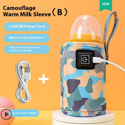 Cartoon Warm Milk Cover Three-level Heating Constant Temperature Bottle Cover Portable Universal Baby Bottle Insulation Cover