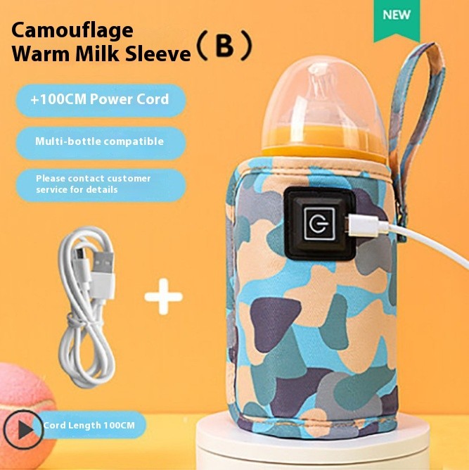 Cartoon Warm Milk Cover Three-level Heating Constant Temperature Bottle Cover Portable Universal Baby Bottle Insulation Cover