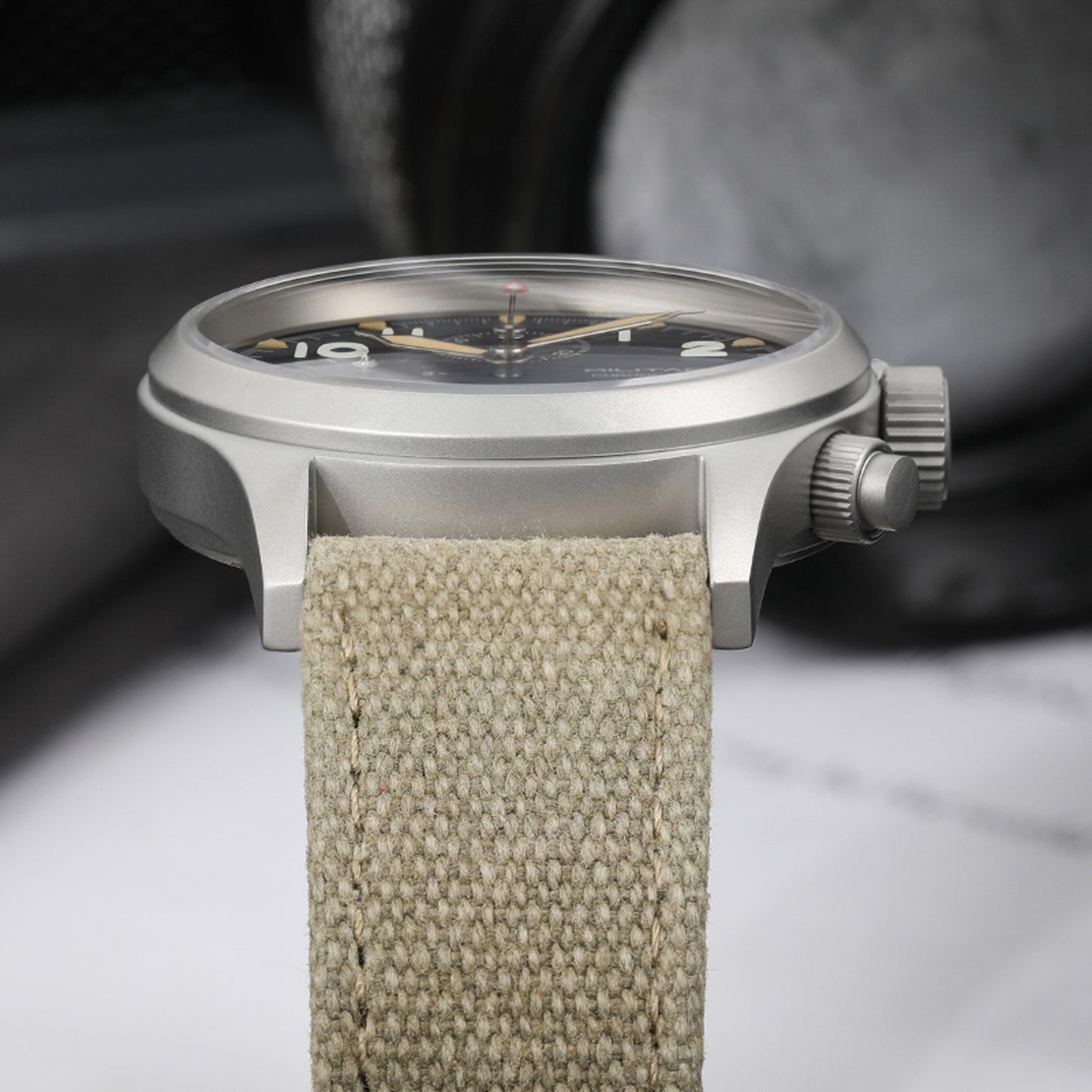 Militado ML1868KF Quartz 3 Dial Watch VK67 Chronograph Movement Luminous Watches Sapphire Glass 100m Water Resistance Wristwatch