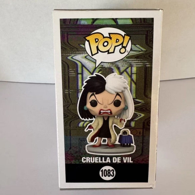 Boneca de Ação Funko Pop Vilão da Disney Modelo Cruella De Vil Escultura em Vinil Bonecas Edição Limitada Coleção Presente Comemorativo