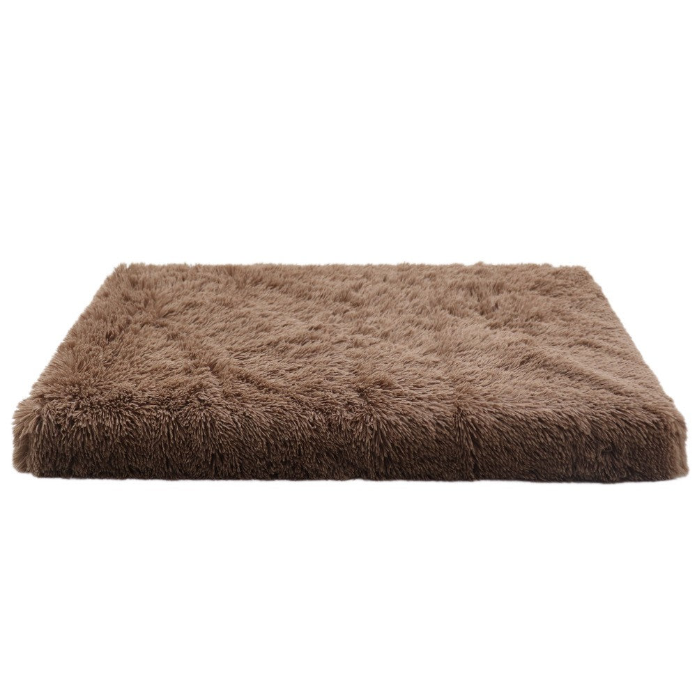 Cama para Cachorro Super Macia de Pelúcia Camas para Gatos para Cães Pequenos Médios Grandes Removível para Limpeza Almofada para Filhotes Cama para Cães Calmante Tapete para Animais de Estimação