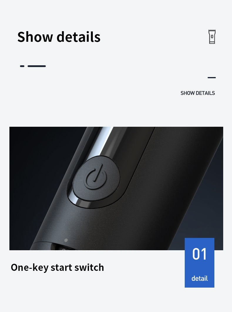 Xiaomi Mijia Hair Clipper Wireless Hair Cutting Trimmer Barber Cutter Titanium Alloy Blade Trimer for Men Electric Shaver