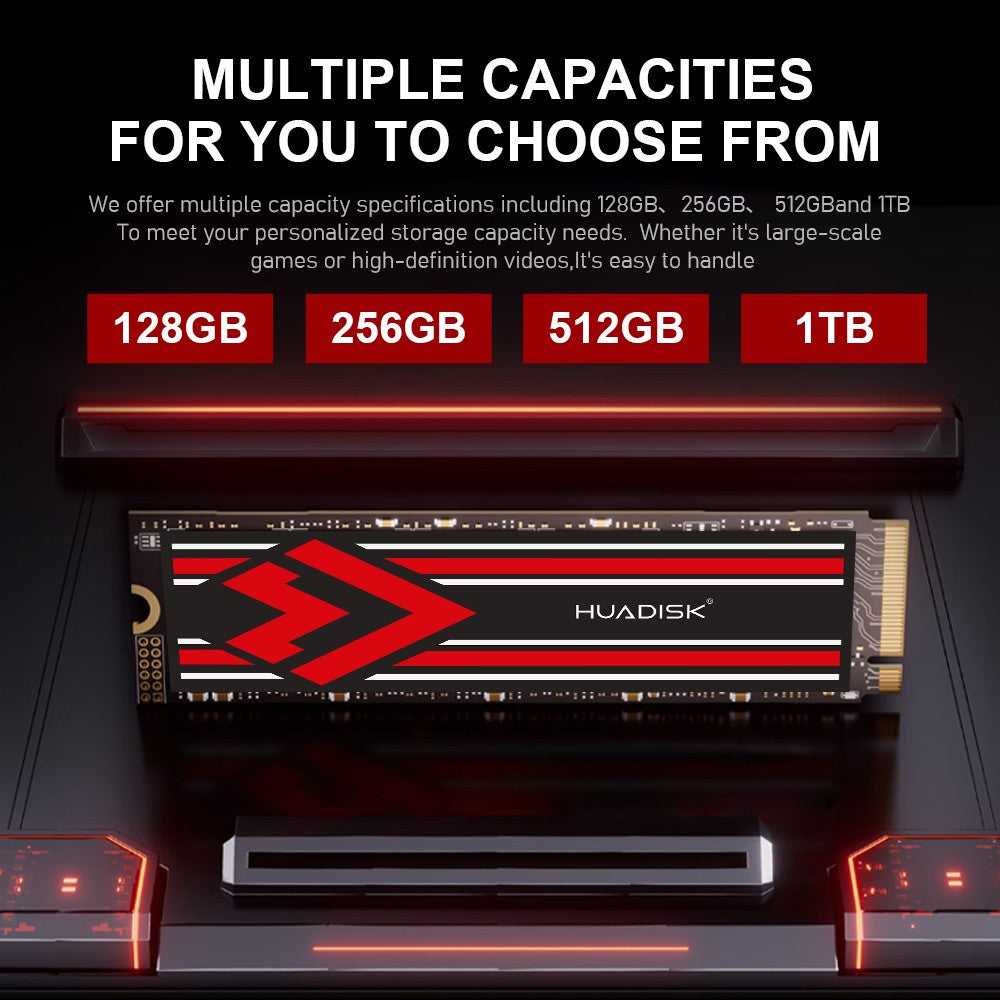 SSD HUADISK M.2 NVMe 1TB 512GB 256GB 128GB PCIe 3.0X4 Solid State Drive M2 2280 Disco Rígido Interno para Laptop HDD para PC Computador