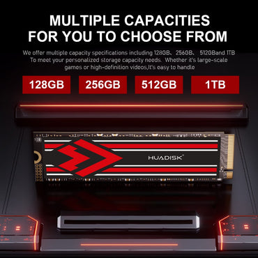 HUADISK SSD M.2 NVMe 1TB 512GB 256GB 128GB PCIe 3.0X4 Solid State Drive M2 2280 Internal Laptop Hard Disk HDD For PC Computer
