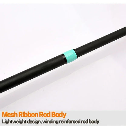 4 Sections Spinning Fishing Rod M Power Spinning Casting Fishing Rod 1.65m/1.8m/2.1m Portable Carbon Fiber Fishing Pole Winter