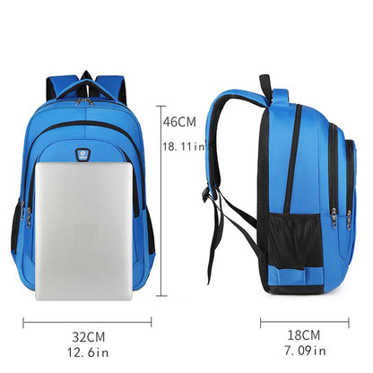 Men's and women's backpacks, large capacity, adjustable shoulder straps, multiple compartments, suitable for school, travel, and