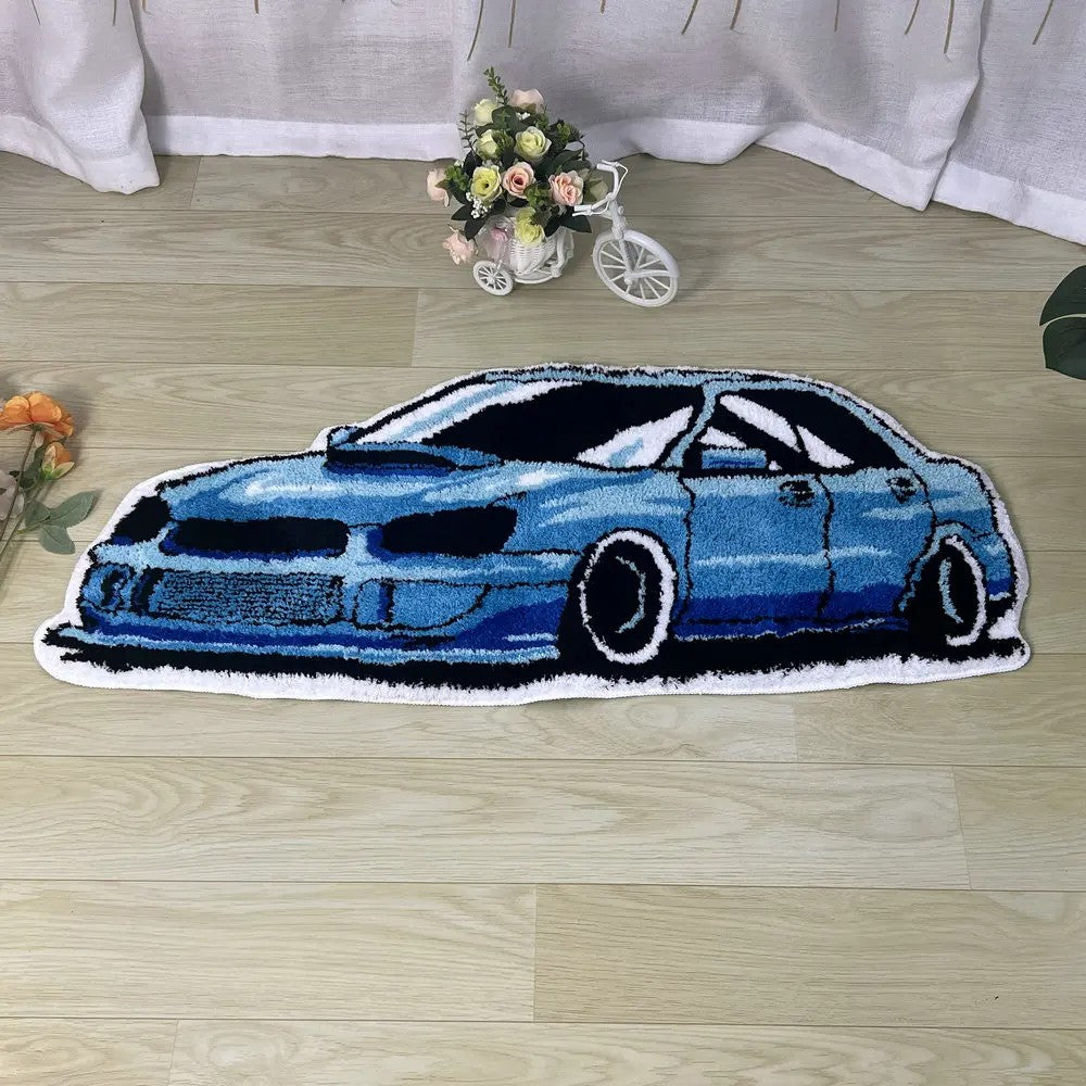 VIKAMA Cold White Car Carpet Digital Printing Technology Simple Home Decor Children's Play Cushion Bedroom Soft Plush Carpet