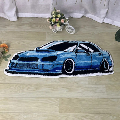 VIKAMA Cold White Car Carpet Digital Printing Technology Simple Home Decor Children's Play Cushion Bedroom Soft Plush Carpet