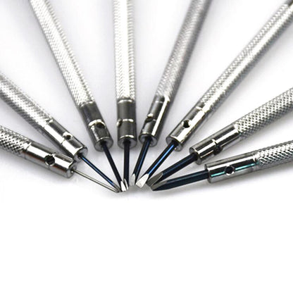 Conjunto de 13 Chaves de Fenda Fenda Cruzada de 0,6-2,0mm Profissional para Relojoeiros Ferramentas de Reparo de Relógios Kit Dropshipping