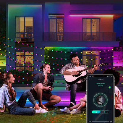 WS2812B LED String 5M 10M 20M RGBIC Dream Color Party Christmas Lights Individually Addressable String Lights Waterproof DC5V