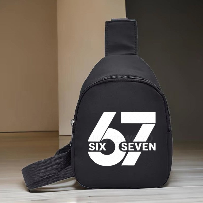 Bolsa de Peito Infantil 67 Seis Sete Bebê Menina Menino Bolsas de Mão Infantil Moderno Casual 6 7 Mini Bolsa Carteira Transversal Mensageiro