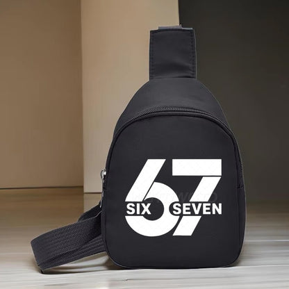 Bolsa de Peito Infantil 67 Seis Sete Bebê Menina Menino Bolsas de Mão Infantil Moderno Casual 6 7 Mini Bolsa Carteira Transversal Mensageiro