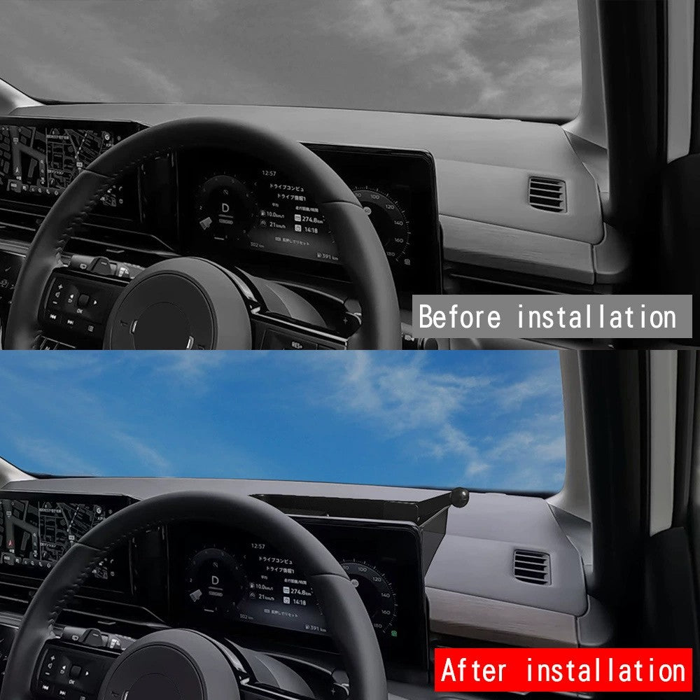 FOR 2023 NISSAN SERENA C28 Mobile phone holder for right-hand drive and storage box behind the screen