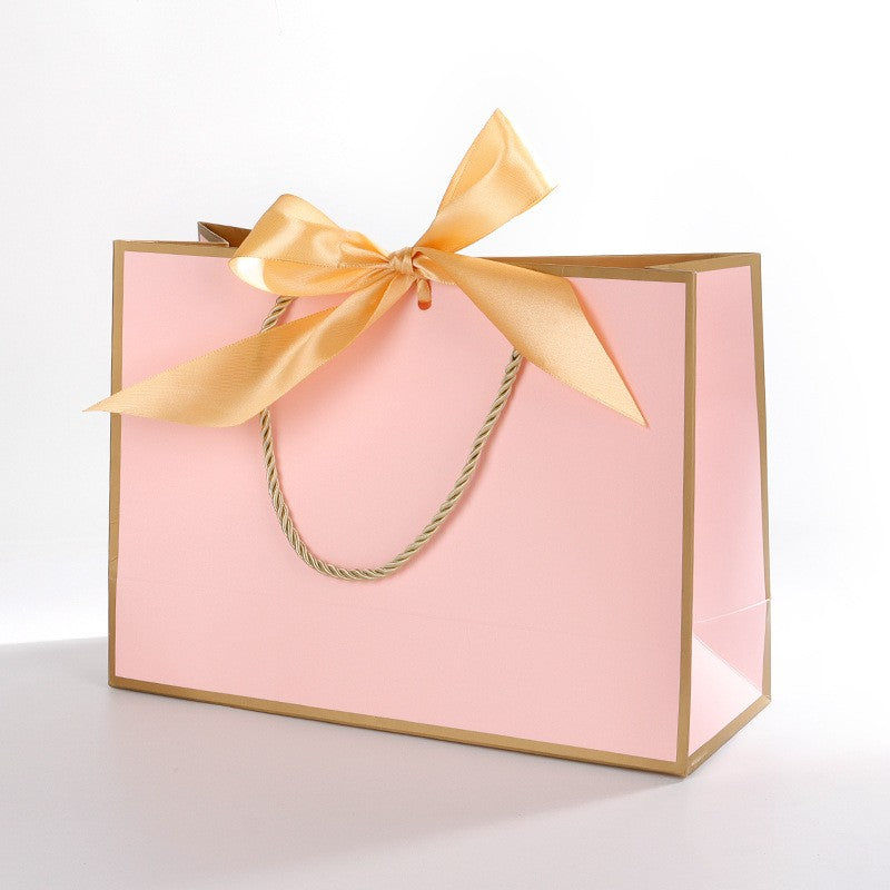 1pc Large Paper Gift Bag?Excluding Decorative Paper and Cards? - Valentine's Day Gift Bag - Portable Gift Bag with Handle
