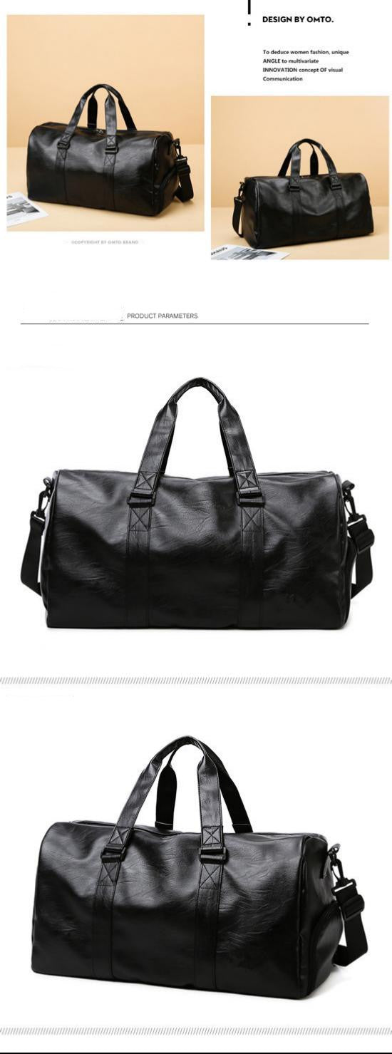 Golf Boston Bag Golf Clothing Bags Travel Business Handbag Large-capacity Crossbody Handbag Soft PU Leather Sports Fitness Gifts