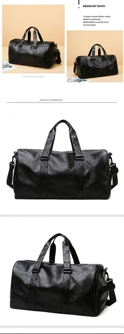 Golf Boston Bag Golf Clothing Bags Travel Business Handbag Large-capacity Crossbody Handbag Soft PU Leather Sports Fitness Gifts