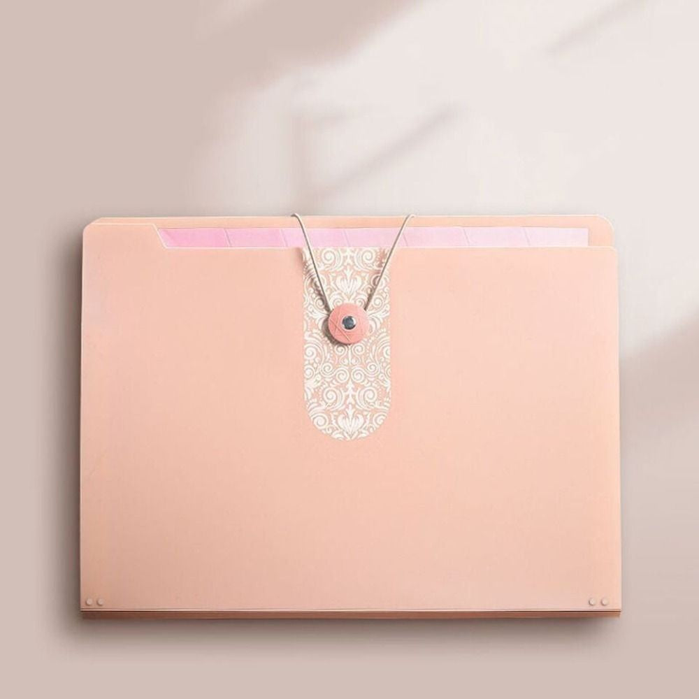 8 Grids Organ File Folder Document Organizer Large Capacity Paper Documents Folder Office School Supplies A4 Expanding File Bag