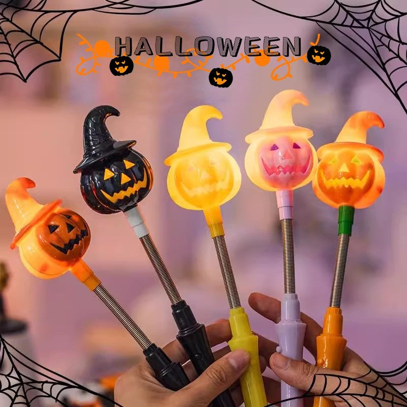 Halloween Pumpkin Hand Shaker Halloween Party Favor Gifts Halloween Glowing Hand Shaker Decor Mexico Day of The Dead Party Gifts