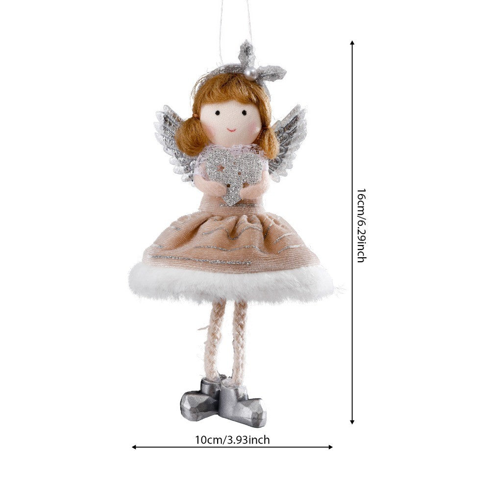 2024 New Year Gift Cute Christmas Angel Doll Xmas Tree Ornament Noel Deco Christmas Decoration for Home Natal Navidad 2023 Decor