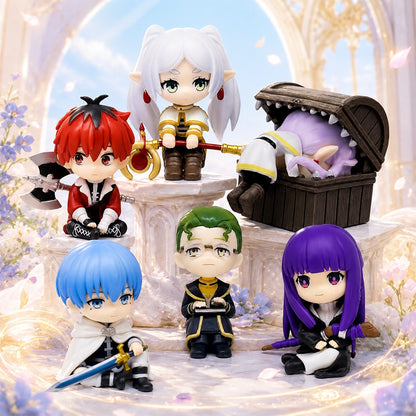 New Frieren: Beyond Journey's End 7.5cm Anime Figures Frieren Himmel Action Figure Cute Anime Figure Ornaments Collection