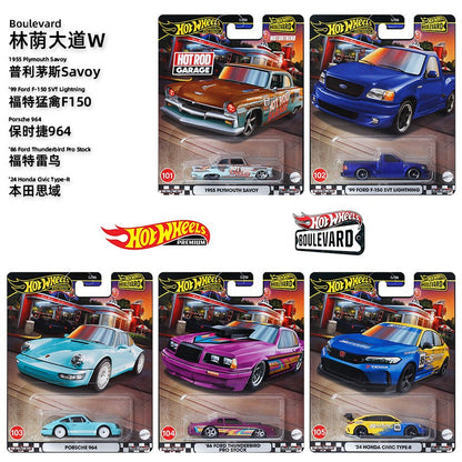 Hot Wheels Boulevard 1:64 2025 Mix GJT68 Miniatura de Liga Fundida Corpo Chassi Modelos Colecionáveis Premium Carros Coleção Presente