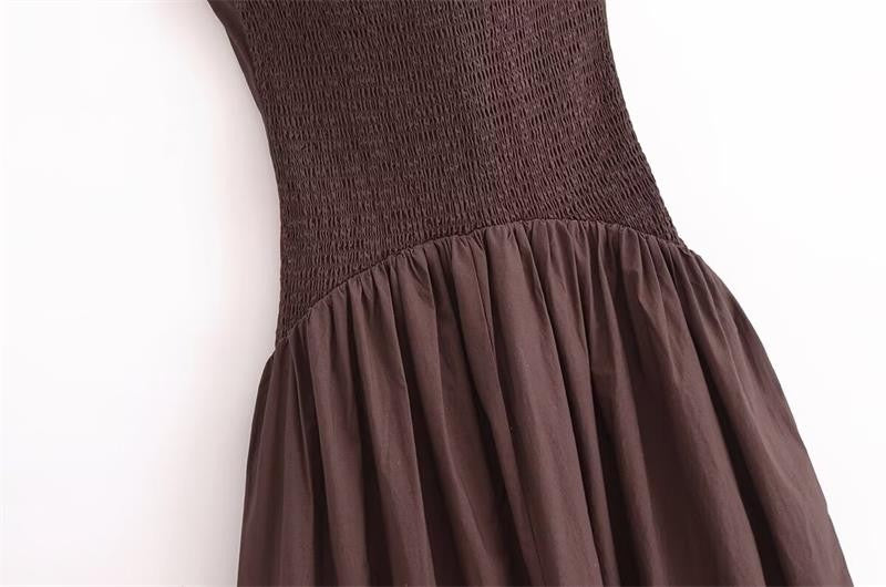 Dresses Summer Women's 2025 New Chic Tube Top Hanging Neck Holiday Dress Women's