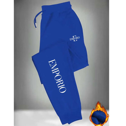 Men's Gym Jogger Pants - Heavy-Duty Stretch Athletic Track Pants with Elastic Drawstring  Cuffed Ankles, All-Season Waist &