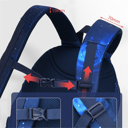 Mochila Infantil Fashion Estrelas Impermeável para Meninos Meninas Mochila Escolar Bolsa Livro