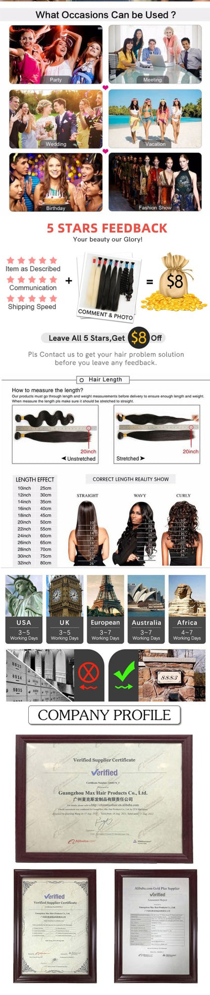 18A Cabelo Humano Duplo Desenho Vietnã a Granel Tranças Boho Extensões de Cabelo Curto Menos Liso Não Trama 300g 613#