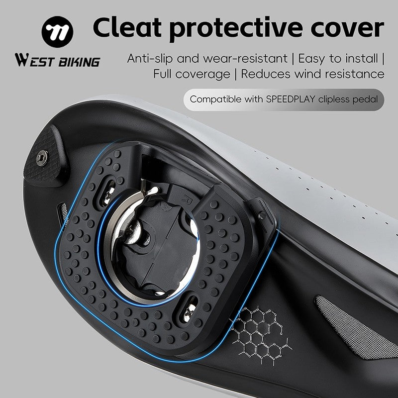 WEST BIKING Bicycle Cleats Pedal Cover Quick Release Road Bike Pedal Cleats Self-locking Cycling Pedal Cleat For Speedplay Zero