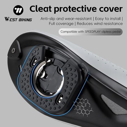 WEST BIKING Bicycle Cleats Pedal Cover Quick Release Road Bike Pedal Cleats Self-locking Cycling Pedal Cleat For Speedplay Zero