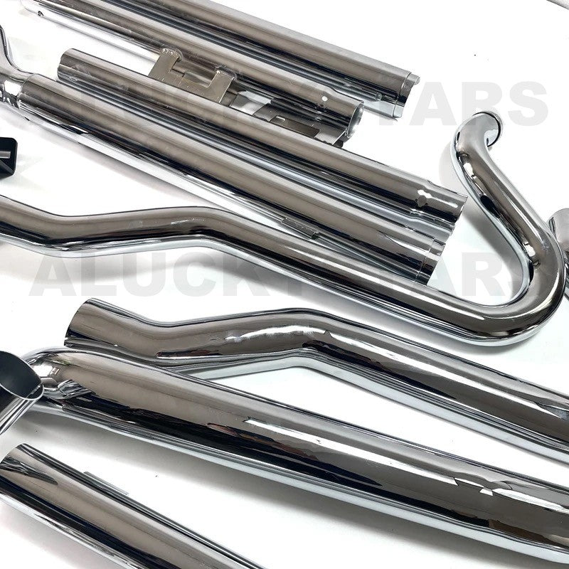 Motorcycle Fishtail Exhaust System Muffler Exhaust Pipe For Harley Softail Classic Heritage Deluxe Street Bob Silm 18-25